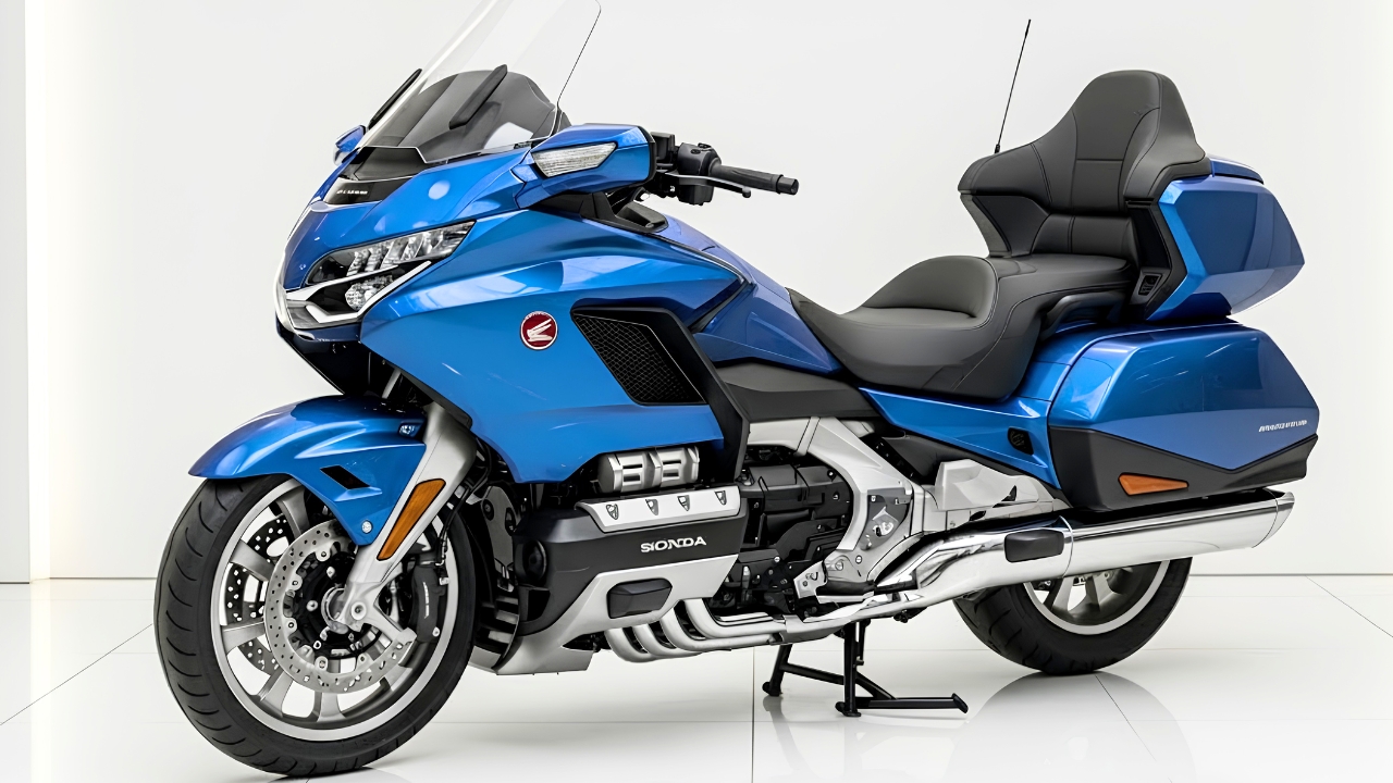 Honda Gold Wing Touring Azul – Moto Gran Turismo Icónica con Diseño Elegante, Potente Rendimiento y Experiencia de Viaje Premium en Carretera