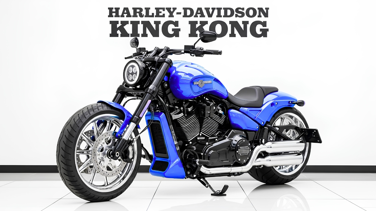 Harley Davidson King Kong – La Poderosa Motocicleta Custom Americana con Diseño Gigante y Estilo Imponente