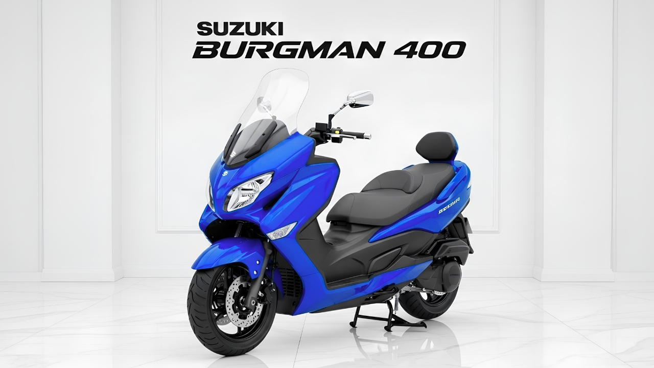Suzuki Burgman 400 – El Elegante Maxi Scooter Japonés con Gran Comodidad y Rendimiento Potente
