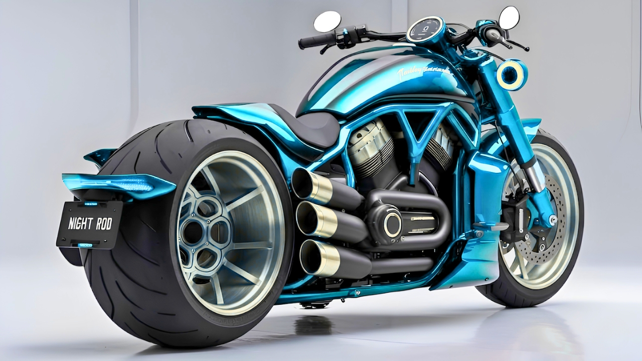 Harley Davidson Night Rod: la cruiser más potente y agresiva con diseño oscuro, motor V-Rod de alto rendimiento y estilo urbano moderno para una experiencia de conducción extrema